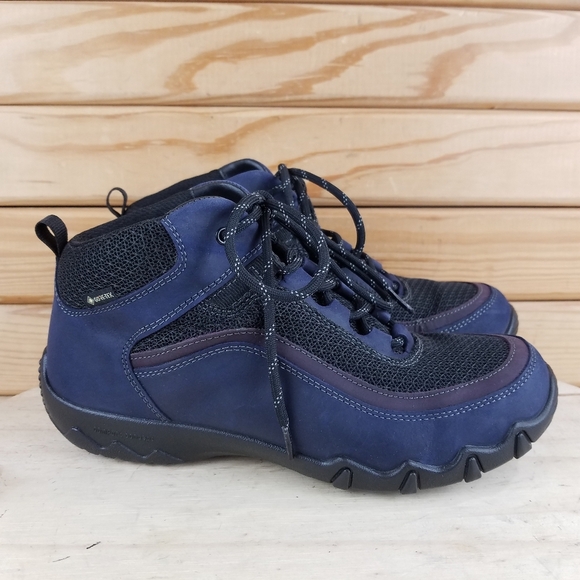 hotter Shoes - Hotter Ridge GTX-EXF Women's 7 US Blue Nubuck Leather Hiking Walking Trail Boots